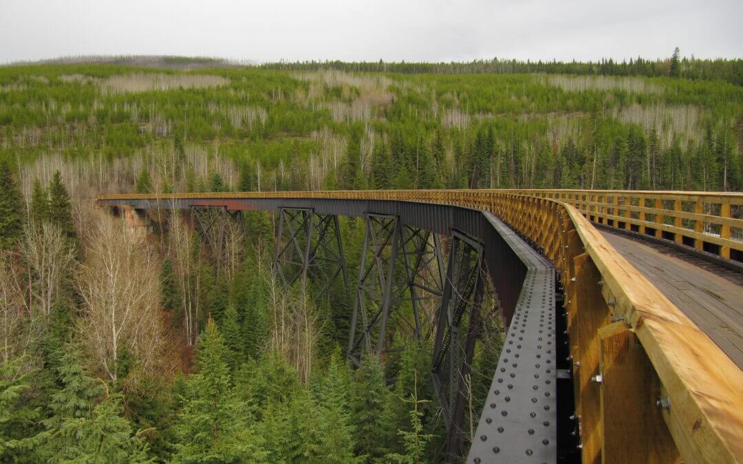 Kettle Valley Railway / Trans Canada Trail in the Myra Canyon & Highlands: Chute Lake to McCulloch