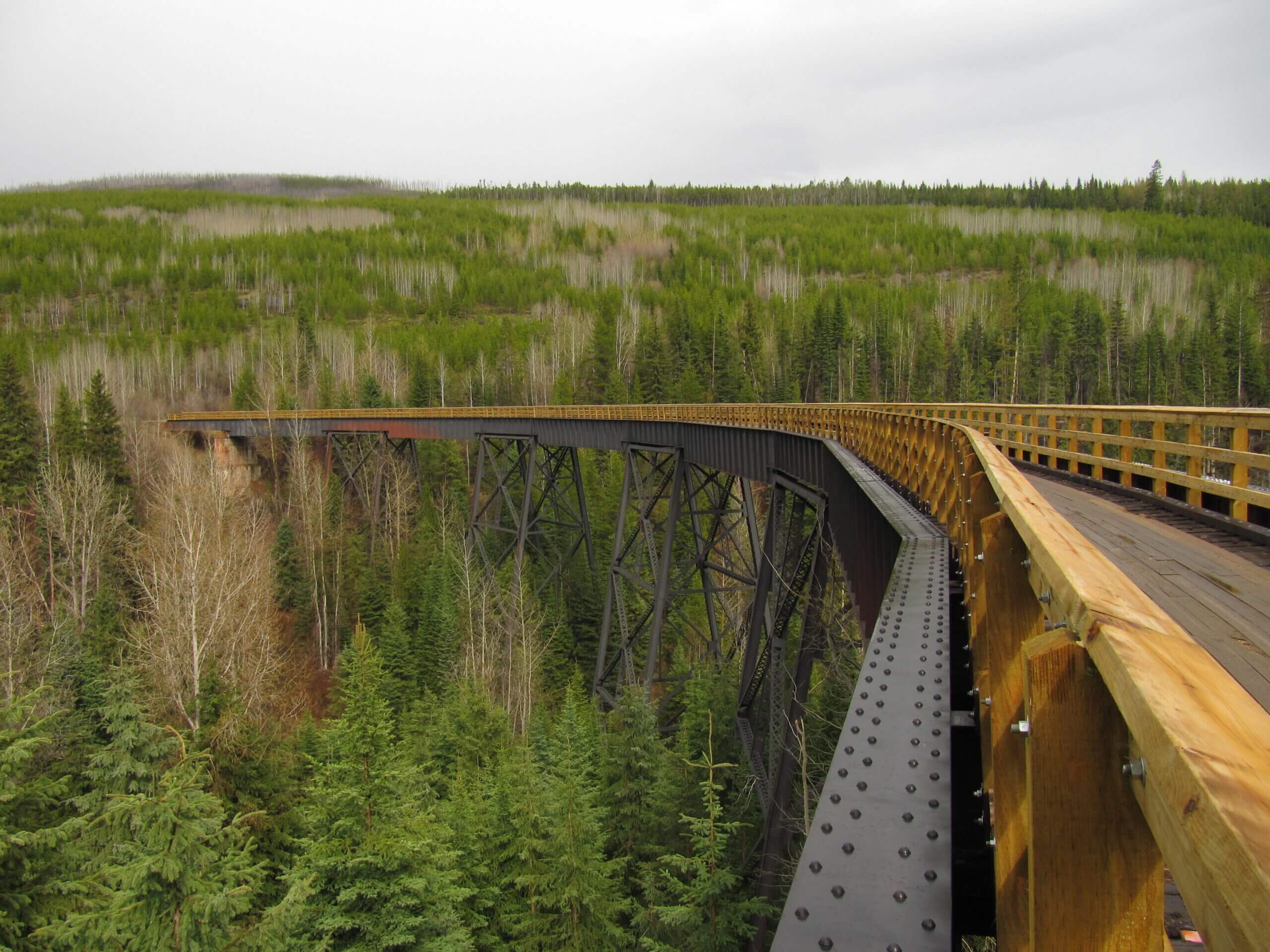 Kettle Valley Railway / Trans Canada Trail in the Myra Canyon & Highlands: Chute Lake to McCulloch