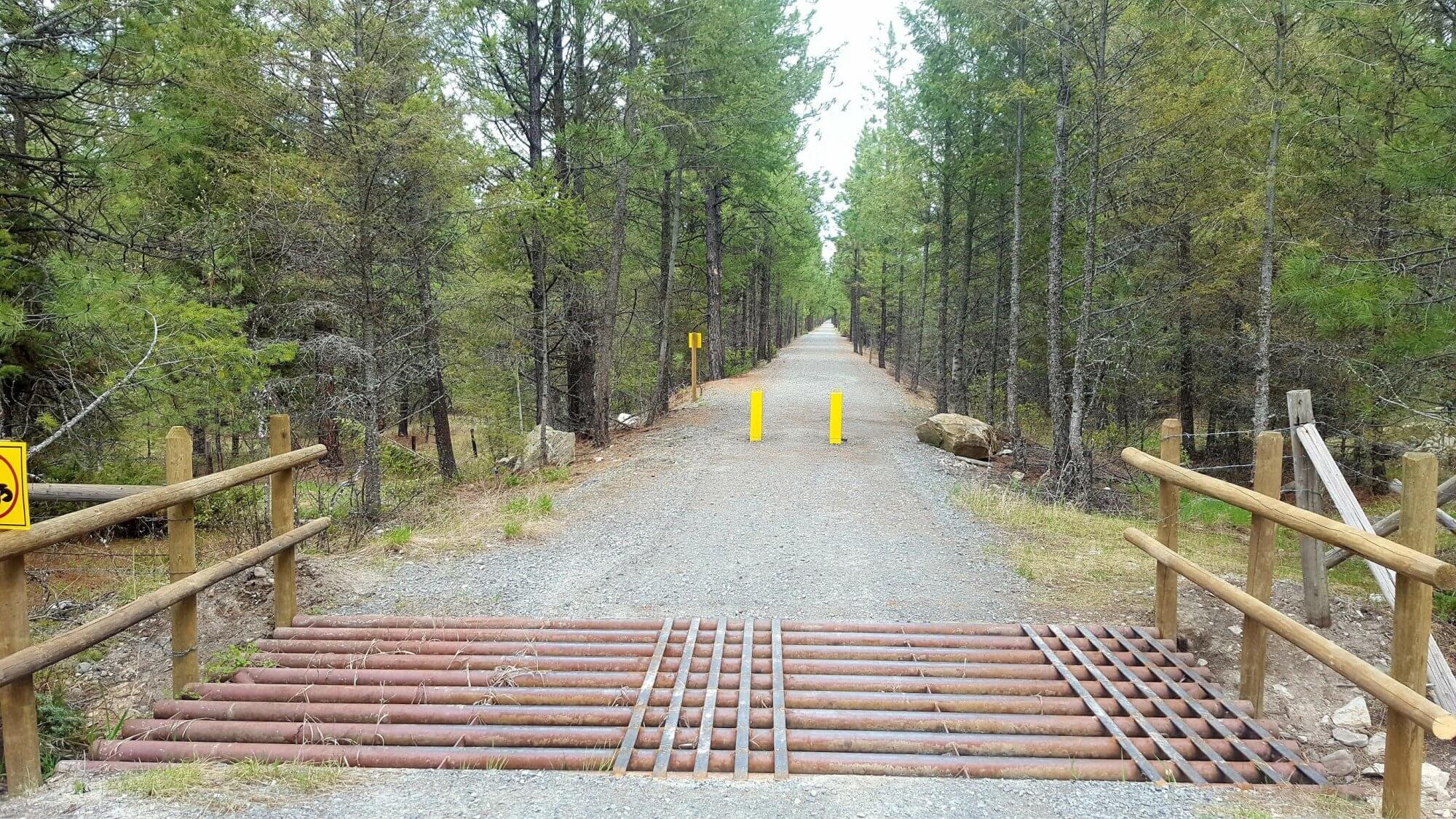 Trans Canada Trail along the Chief Isadore Trail: Cranbrook to Wardner